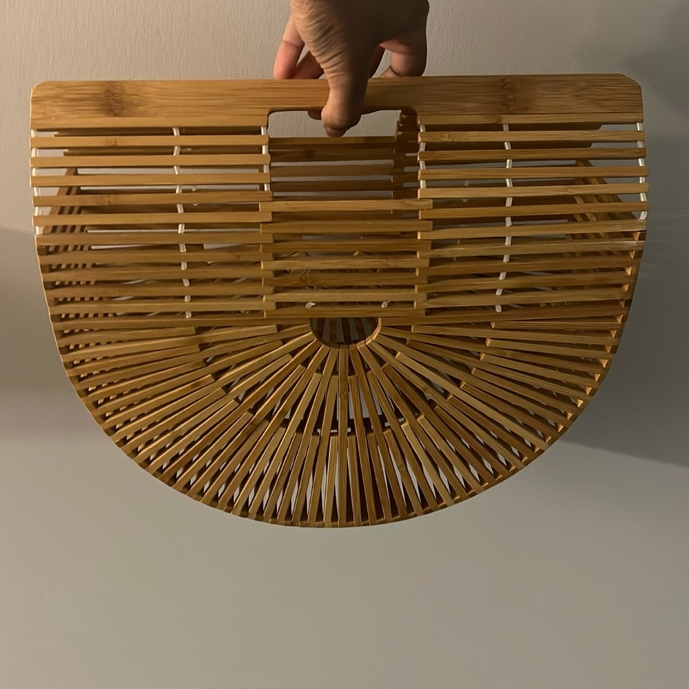 Wooden handbag